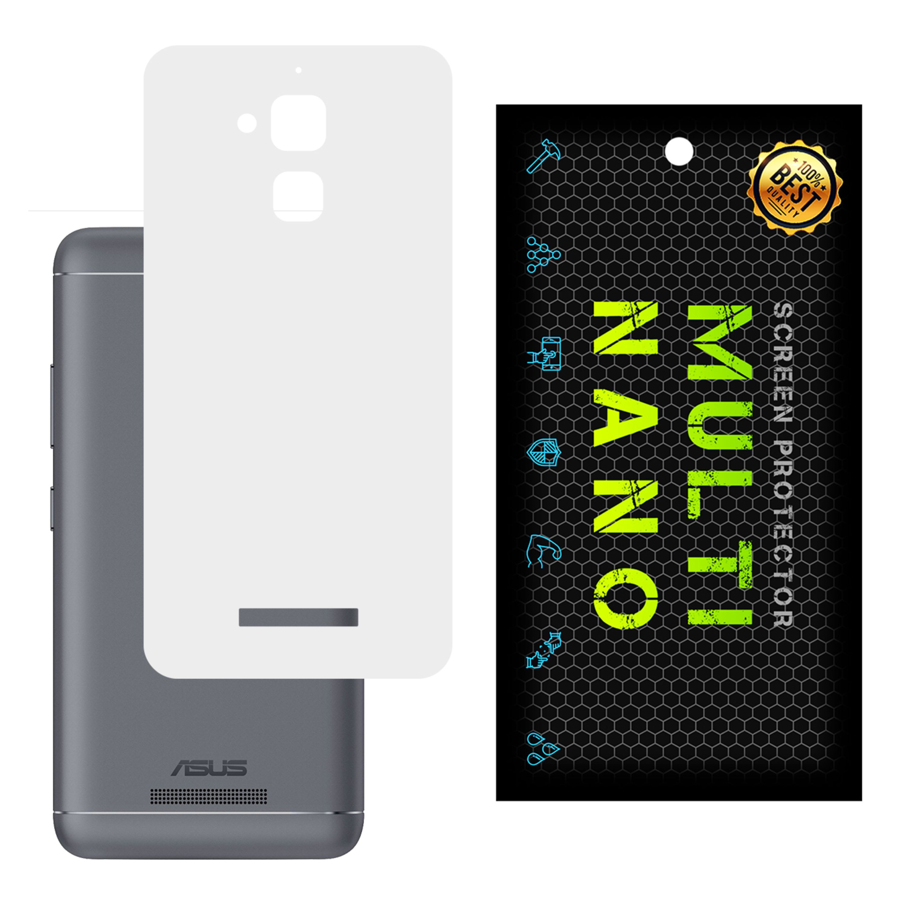 برچسب پوششی MultiNano مدل X-F1M-White برای پشت موبایل ایسوسZenfone 3 Max  5-2