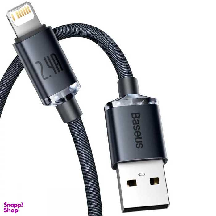 کابل USB به لایتنینگ باسئوس مدل Crystal Shine Series طول 1.2 متر