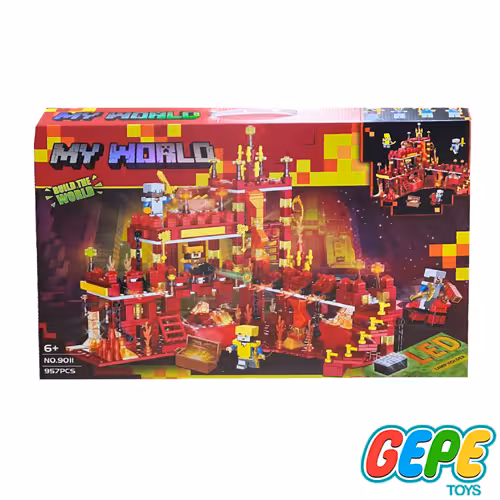 لگو ماین کرافت مدل قلعه سرخ