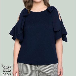 شومیز مجلسی آستین اوپن سرشانه پاپیون دار