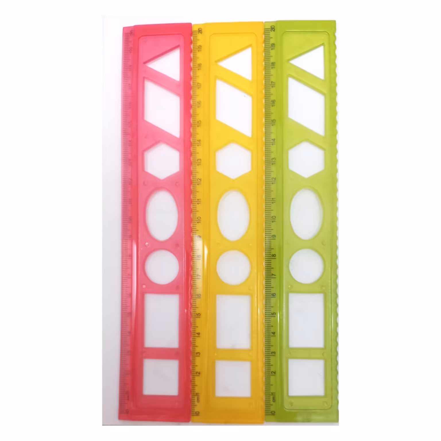 خطکش شابلون دار  20 سانتی متر  (1 عدد)