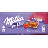شکلات تخته ای میلکا با موس تمشک milka