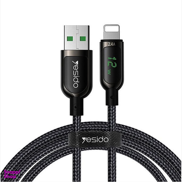 کابل دیتا USB به Lightning یسیدو مدل CA84 طول 1.2 متر
