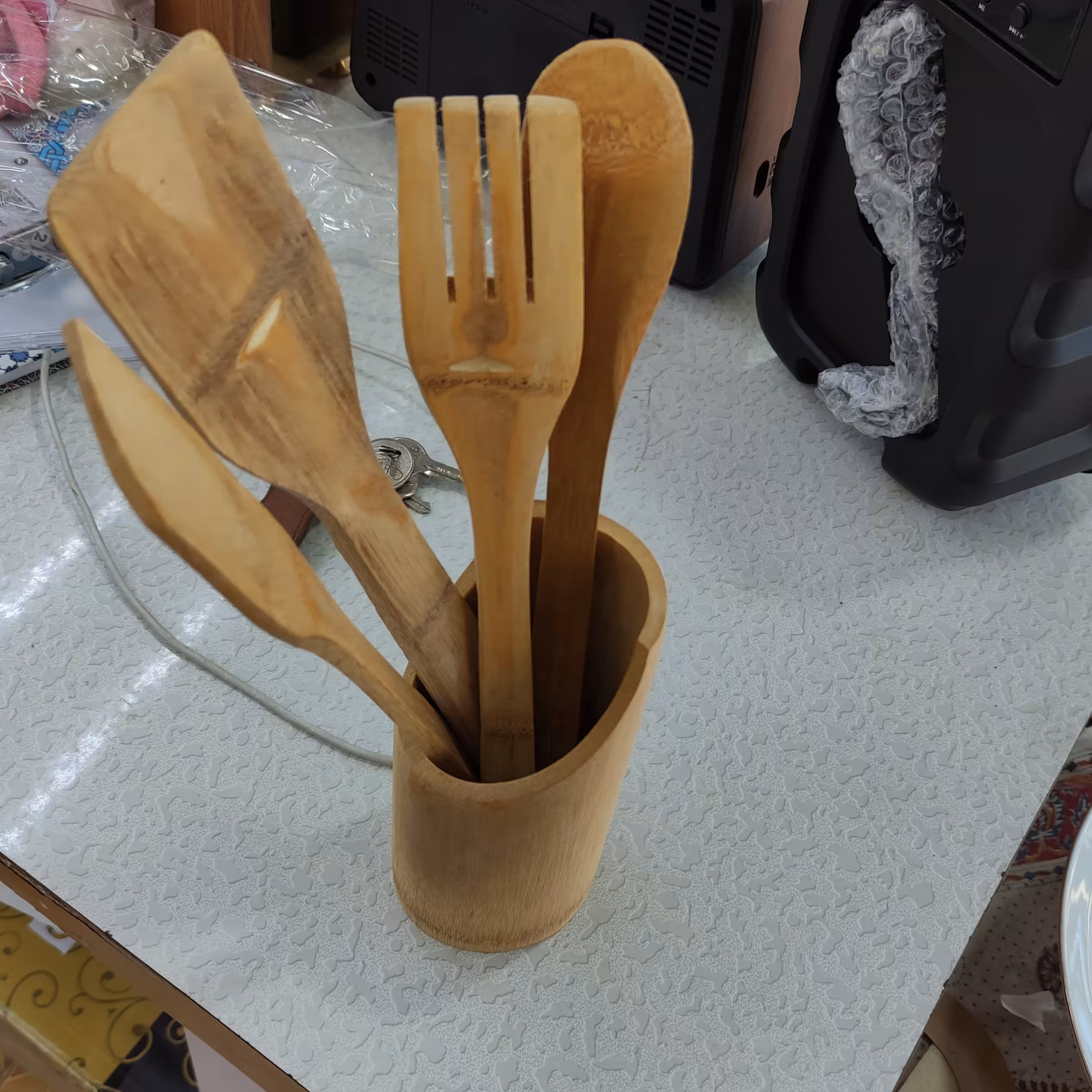 ست کفگیر ملاقه چوبی