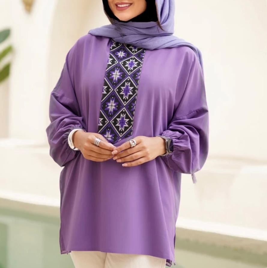 مانتو زنانه تونیک زنانه مدل نولا مانتو تابستانی با رنگ بندی و ارسال رایگان