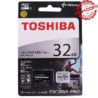 رم 32 گیگ MicroSDXC UHS-I توشیبا Toshiba مدل M401 کلاس 10 و سرعت 95MB/s با گارانتی مادام العمر