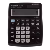 خرید ماشین حساب 12 رقمی سیتیزن 2 صفر مدل Citizen CT-600