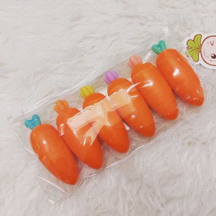 هایلایتر هویج بسته 6 تایی با 6 رنگ جذاب 