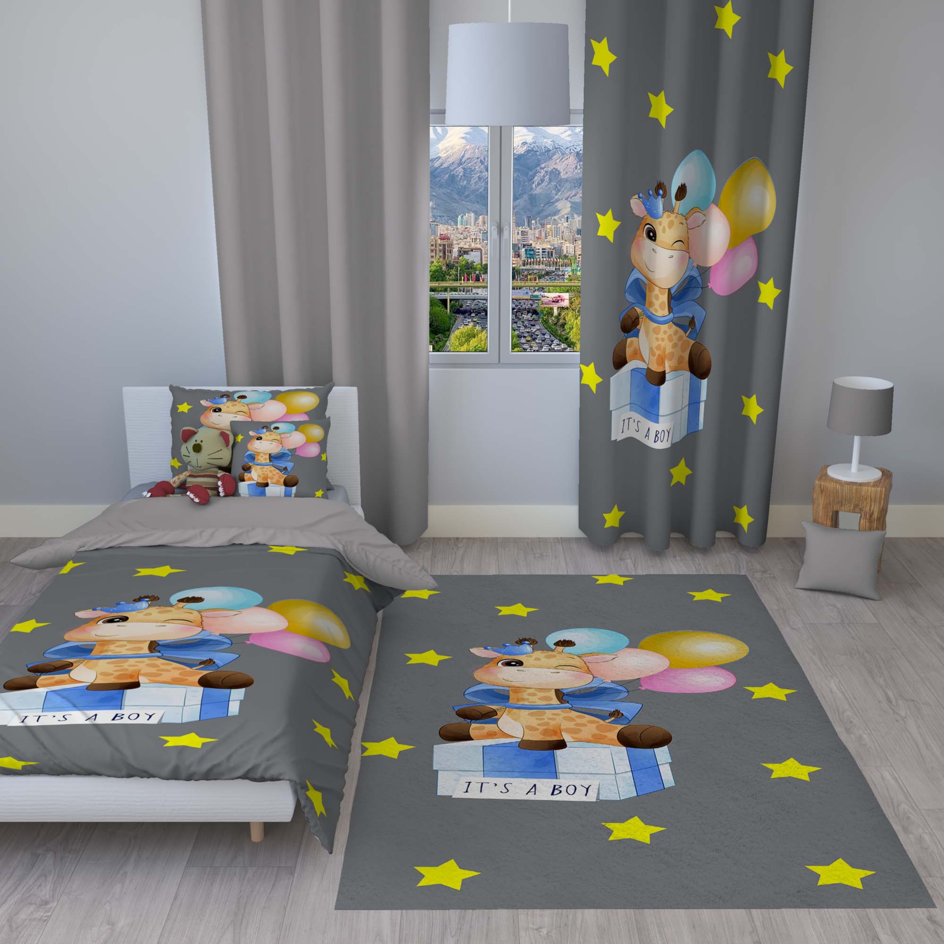 سرویس روتختی مدل c110 یک نفره 4 تکه سایز 140x230