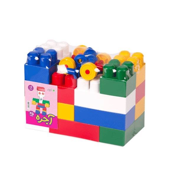 بازی فکری آموزشی آجره 25 قطعه بزرگ اسباب بازی لگو