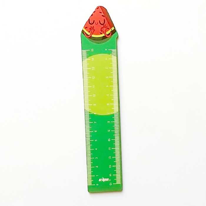 خط کش چوبی 15 سانتی متر طرح هندوانه برند کلیپس