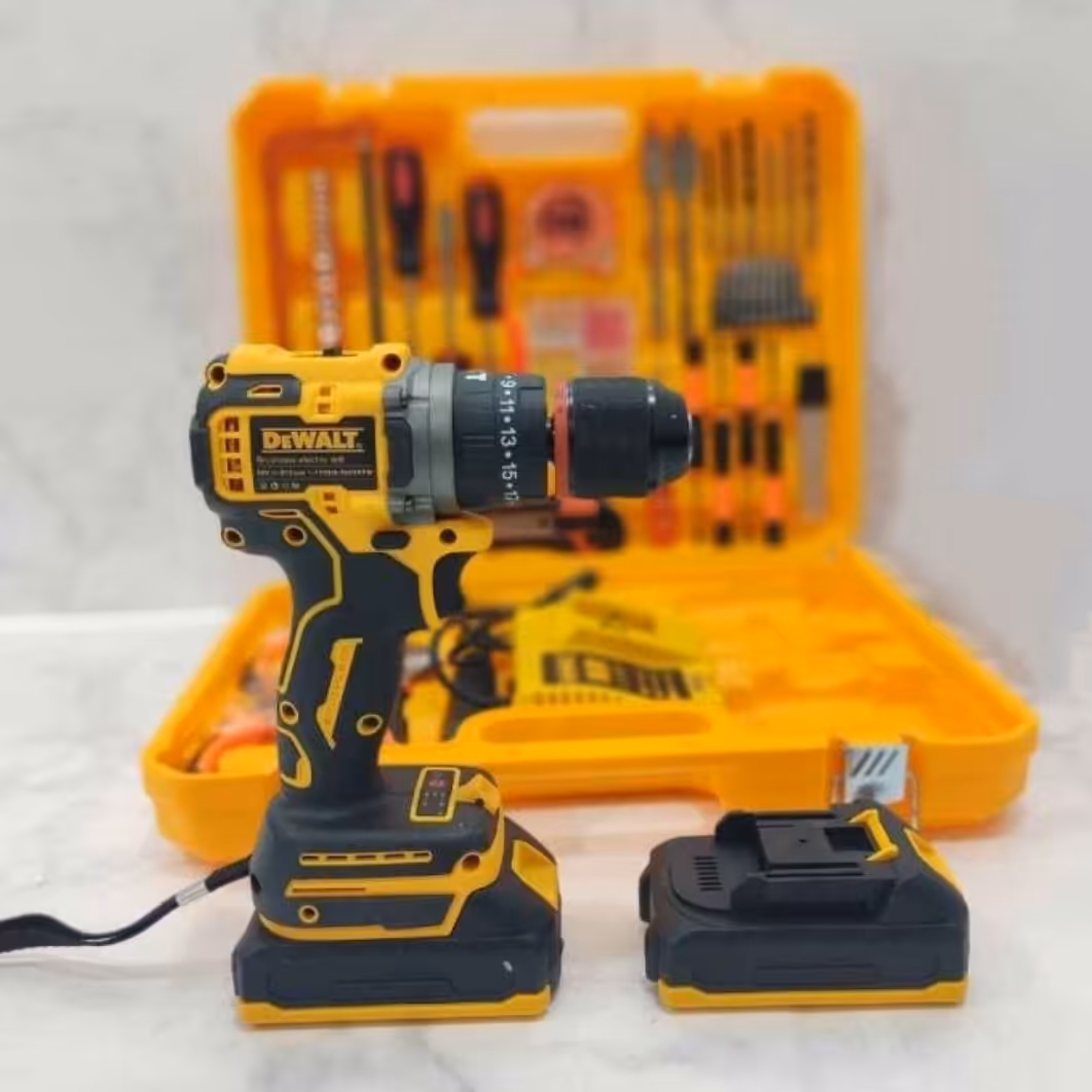 دریل شارژی 36 ولت دیوالت مدل سه نظام فلزی با پک کامل

موتور براشلس
