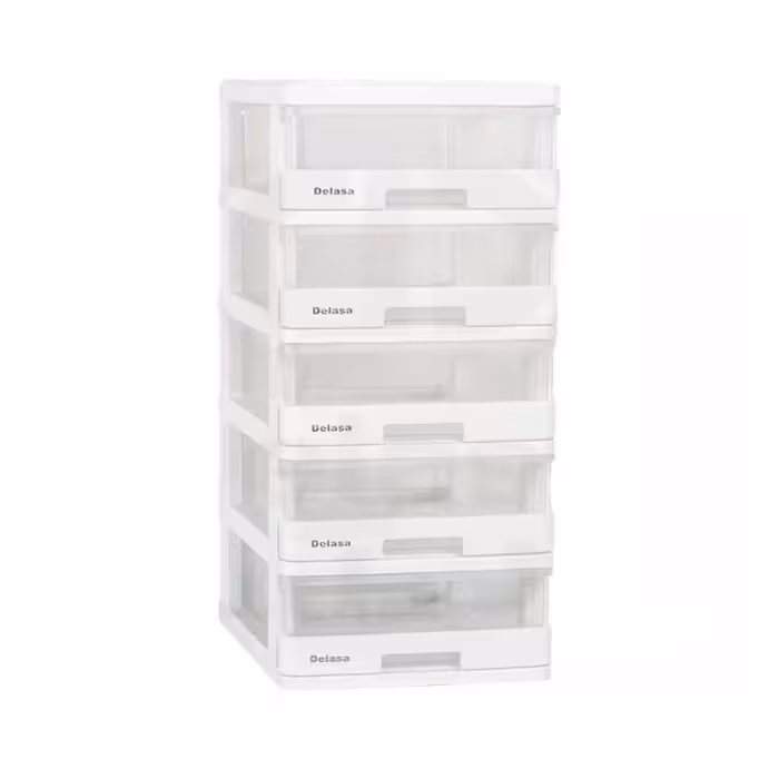 فایل کشویی سایز کوچک مدل دل آسا 5 طبقه شفاف(ارسال پس کرایه و به عهده مشتری)