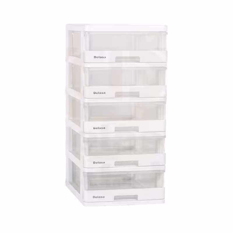 فایل کشویی سایز کوچک مدل دل آسا 5 طبقه شفاف(ارسال پس کرایه و به عهده مشتری)