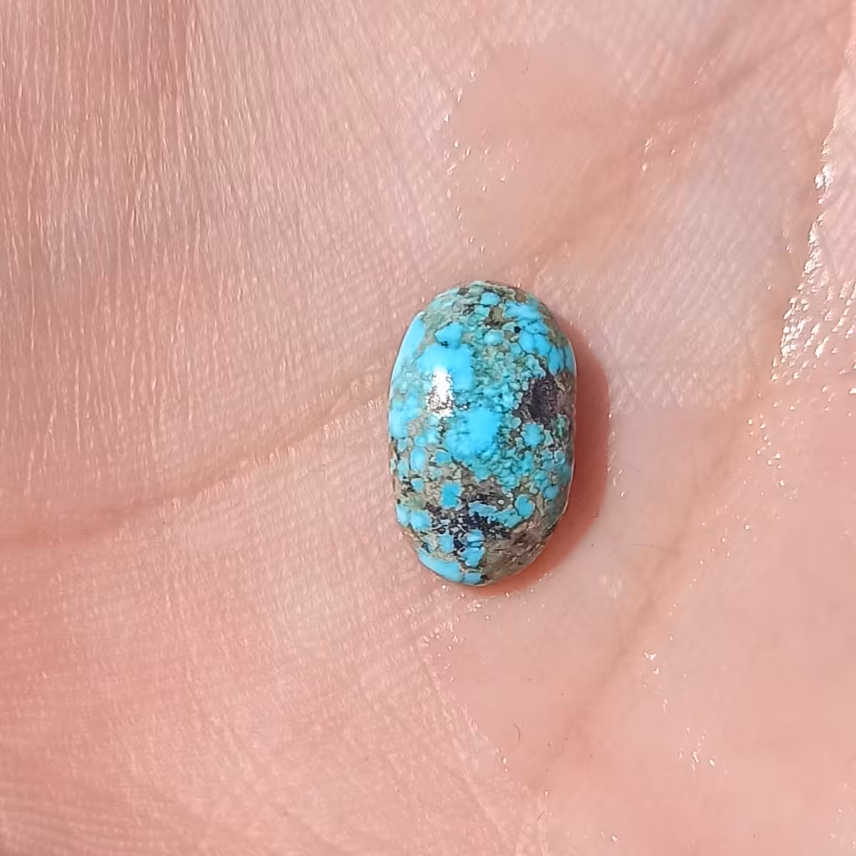 سنگ فیروزه اصل نیشابوری طبیعی عنکبوتی زیبا.،،