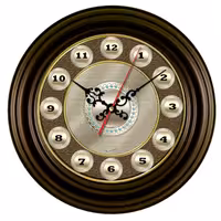 ساعت دیواری 30 سانت قهوه ای