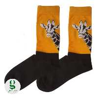 جوراب ساق بلند طرح زرافه