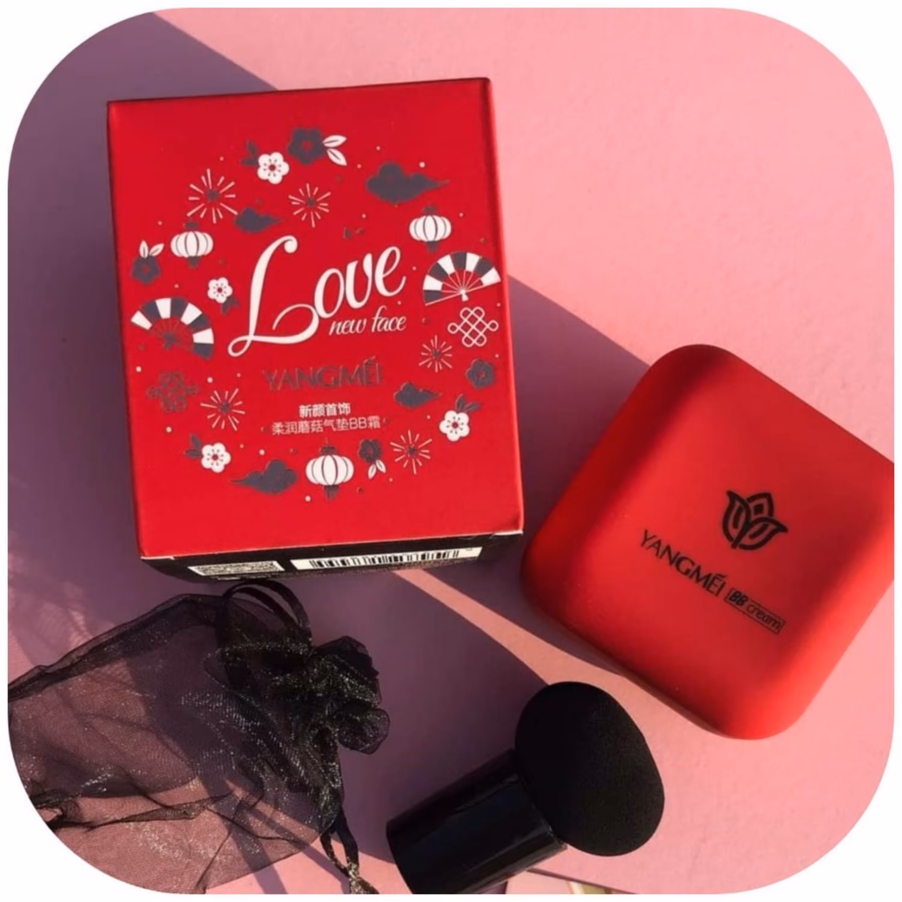 کوشن مخملی همراه با پد قارچی برند Yangmei