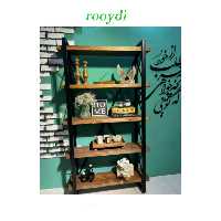 کنسول دکوری و کافی بار ترکیب چوب و فلز با طرحی خاص