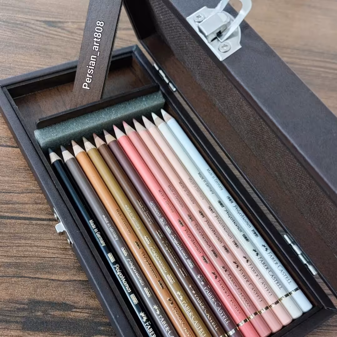 مدادرنگی پلی کروم فابرکاستل 12رنگ طیف پوست 
