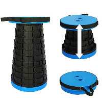 صندلی تاشو تلسکوپی سیاه