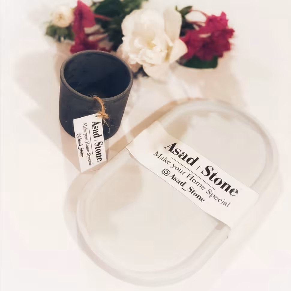 سینی دکوراتیو به همراه جاکبریتی 