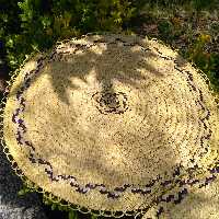 سفره گرد حصیر ی
بافت شده با گیاه طبیعی
بافت زیبا
ابعاد 70*70
دارای وزن 500گرم