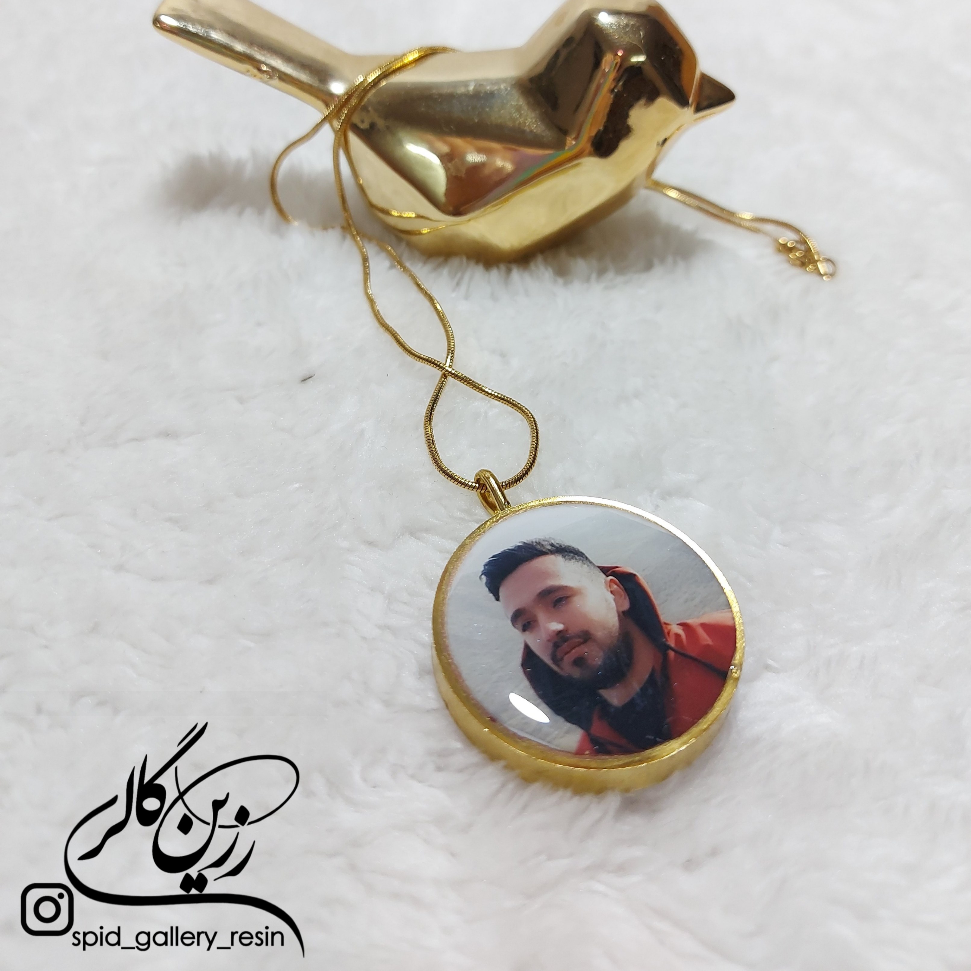 گردنبند عکس رزینی