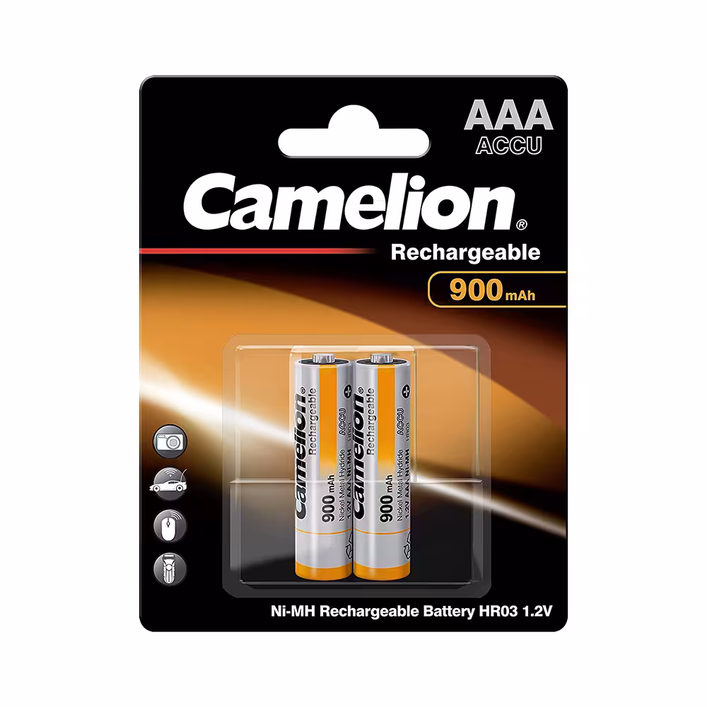 باتری نیم قلم کملیون قابل شارژ Camelion Ni-MH Rechargeable Batteries AAA900