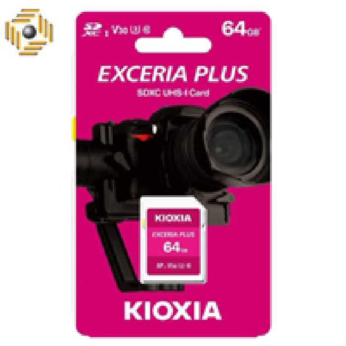 کارت حافظه‌ SDXC کیوکسیا مدل EXCERIA PLUS کلاس 10 استاندارد UHS-1 U3 سرعت 100MBps ظرفیت 64 گیگابایت