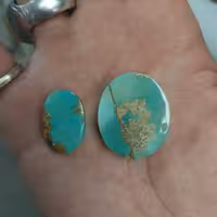 نگین فیروزه نیشابور اصل ست بسیار زیبا 