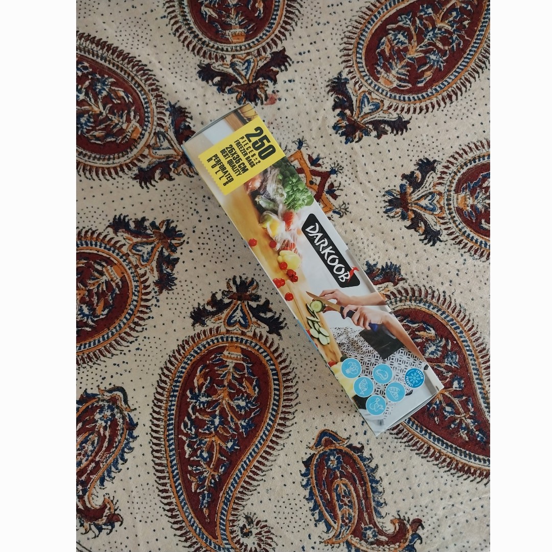 250 عدد پاکت فریزر رولی پرفراژ دار اندازه 25 در 35 سانتی متر