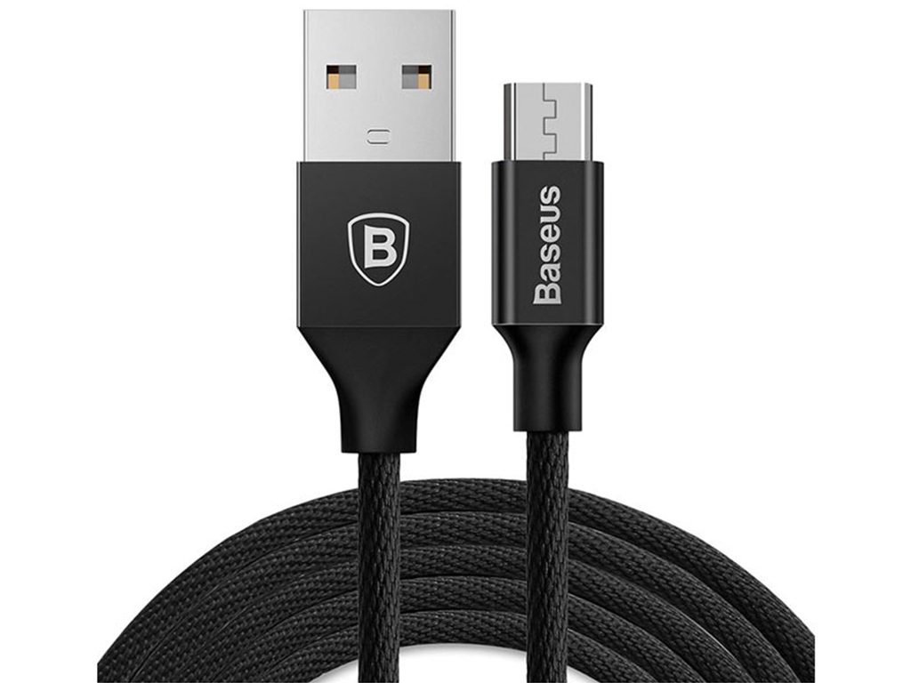 کابل شارژ یواسبی به میکرویواسبی یک متری 2 آمپر بیسوس Baseus USB to micro charging cable 1M 2A CAMYW-A01