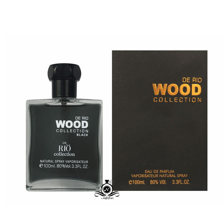 ادکلن مردانه وود مشکی ریو کالکشن DE RIO WOOD COLLECTION
