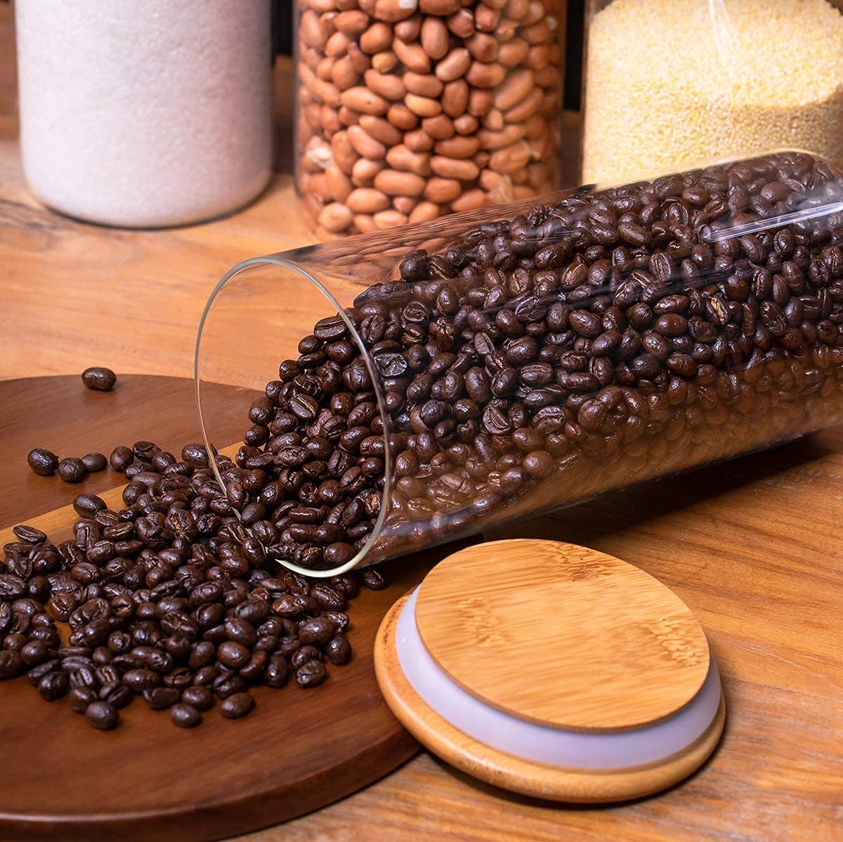 بانکه پیرکس جا حبوبات ارتفاع 240 میلی متر