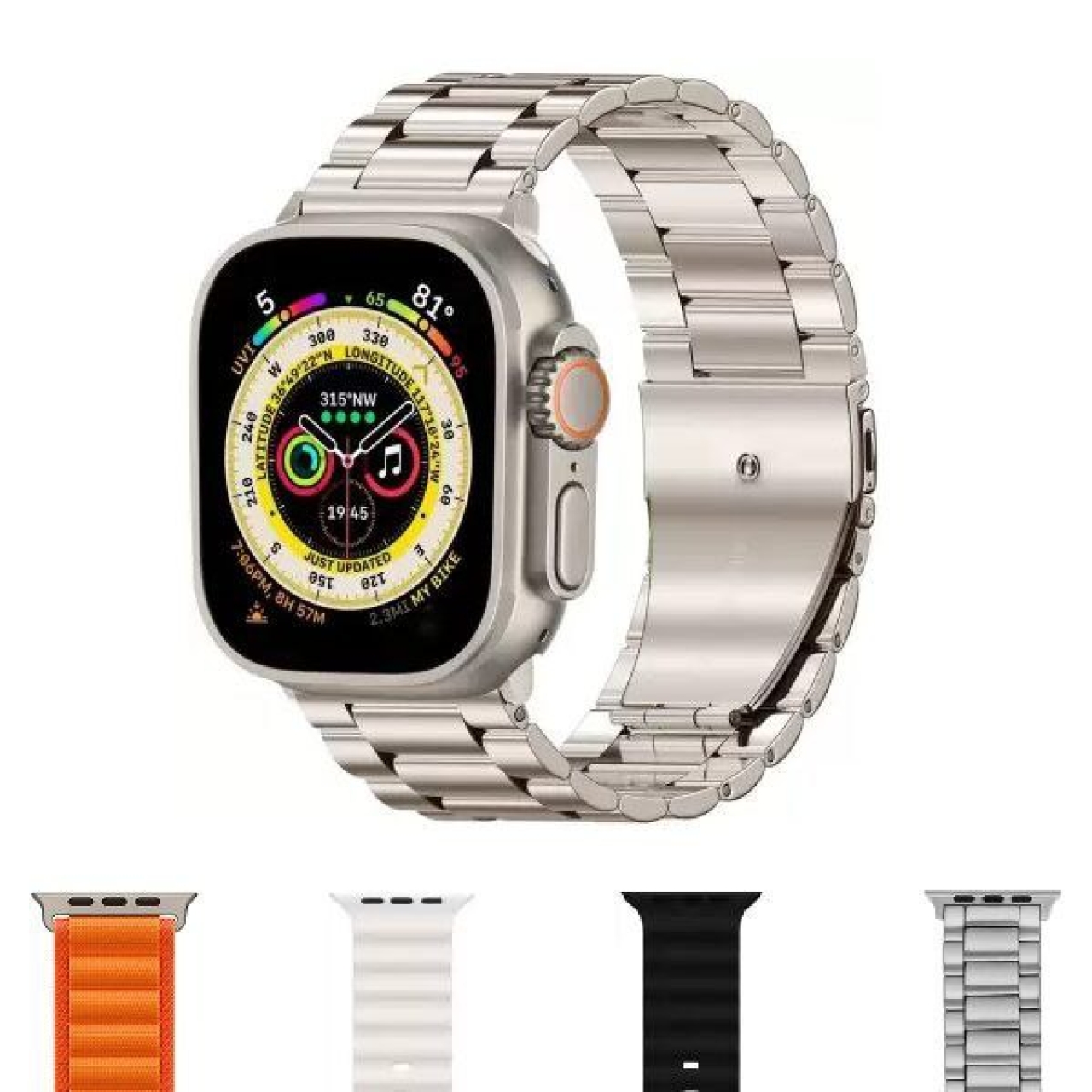 ساعت هوشمند اولترا 8 دارای 4 بند