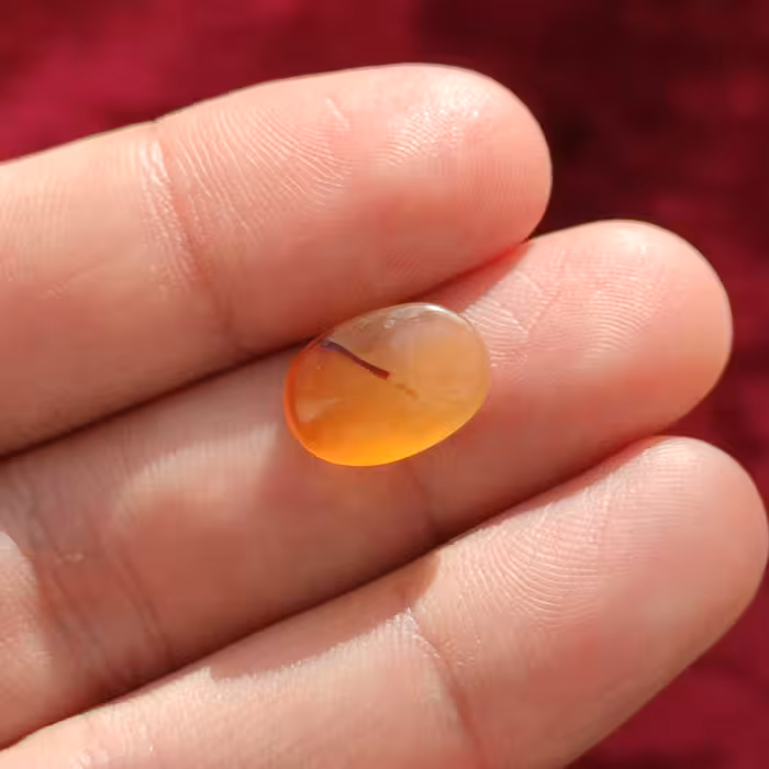 سنگ عقیق یمنی رگه دار یا شجر دار بسیار زیبا و خاص