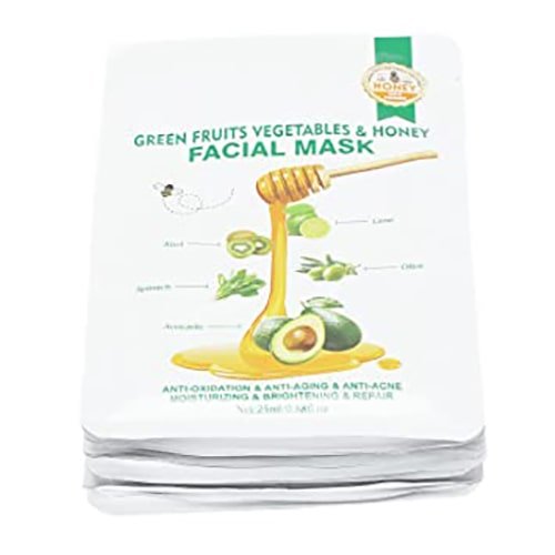 ماسک فیشیال صورت میوه هاو سبزیجات سبز و عسل Aichun beautyحجم 25 میل 