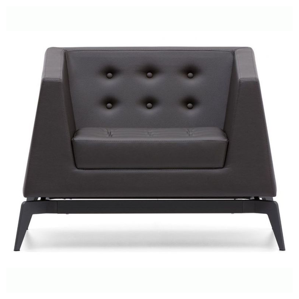 مبل تک نفره کیوپس دسته دار با روکش پارچه نظری