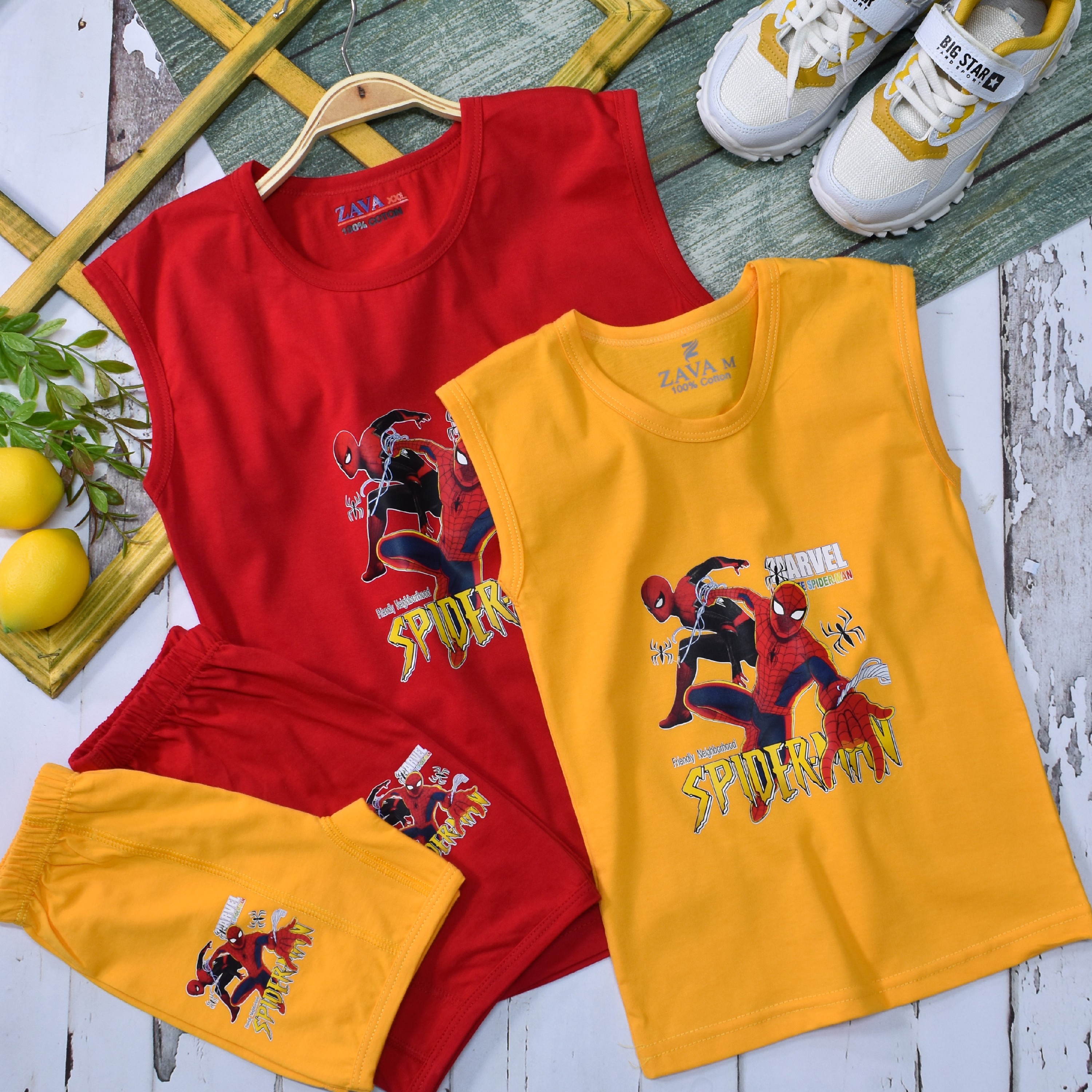 تاپ وشلوارک مردعنکبوتی