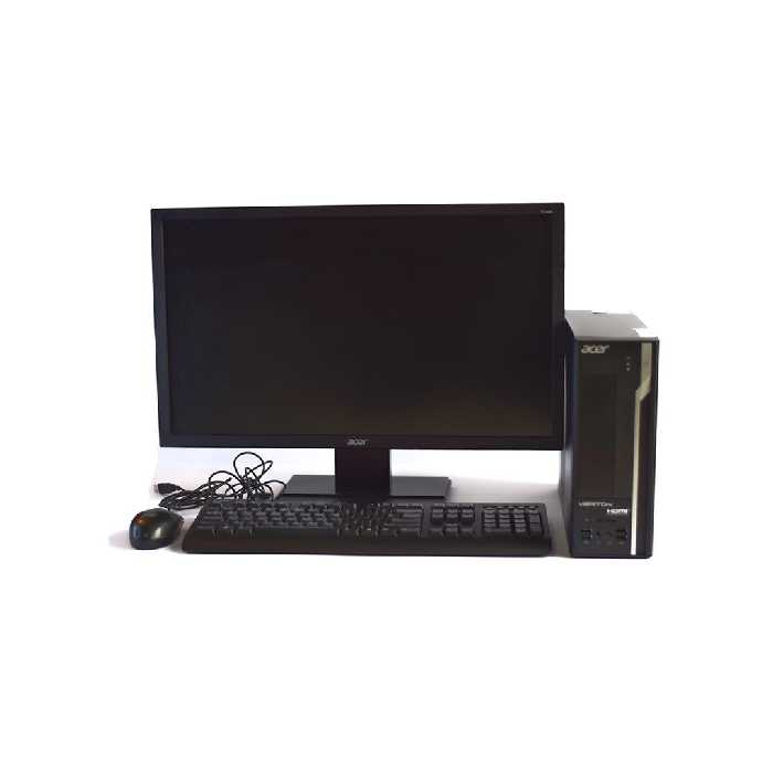 مشخصات ، قیمت و خرید مینی کیس ایسر Veriton X4650G و مانیتور V246HL | آبتین مال