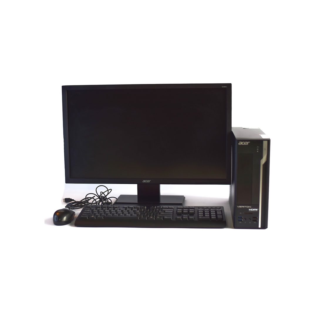 مشخصات ، قیمت و خرید مینی کیس ایسر Veriton X4650G و مانیتور V246HL | آبتین مال