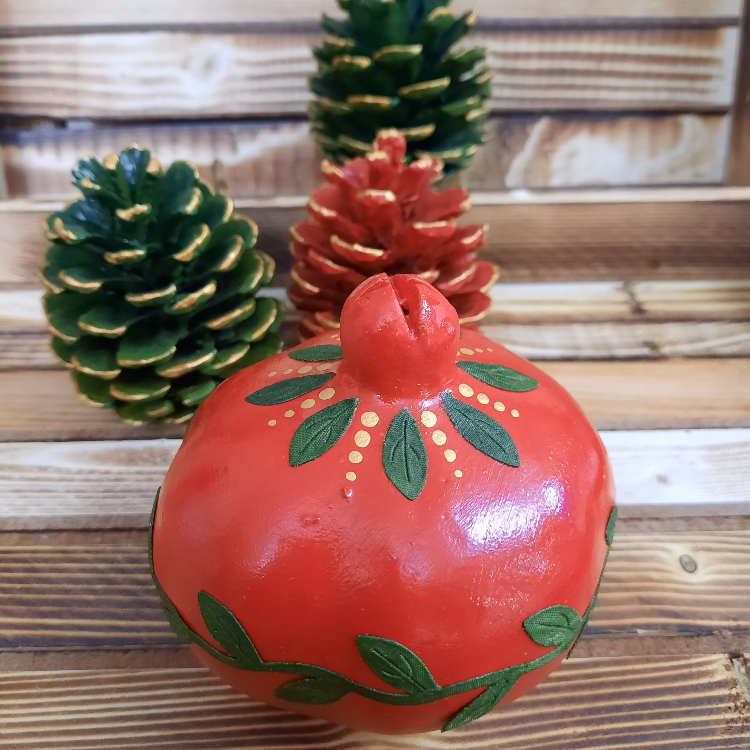 انار سفالی تزیینی ویژه شب یلدا