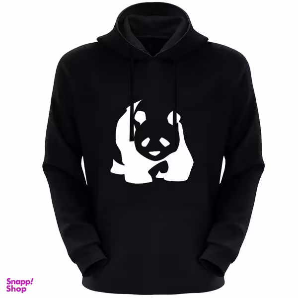 هودی مردانه مدل پاندا F392 رنگ مشکی