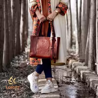 کیف دوشی دستی چرم لرنز
