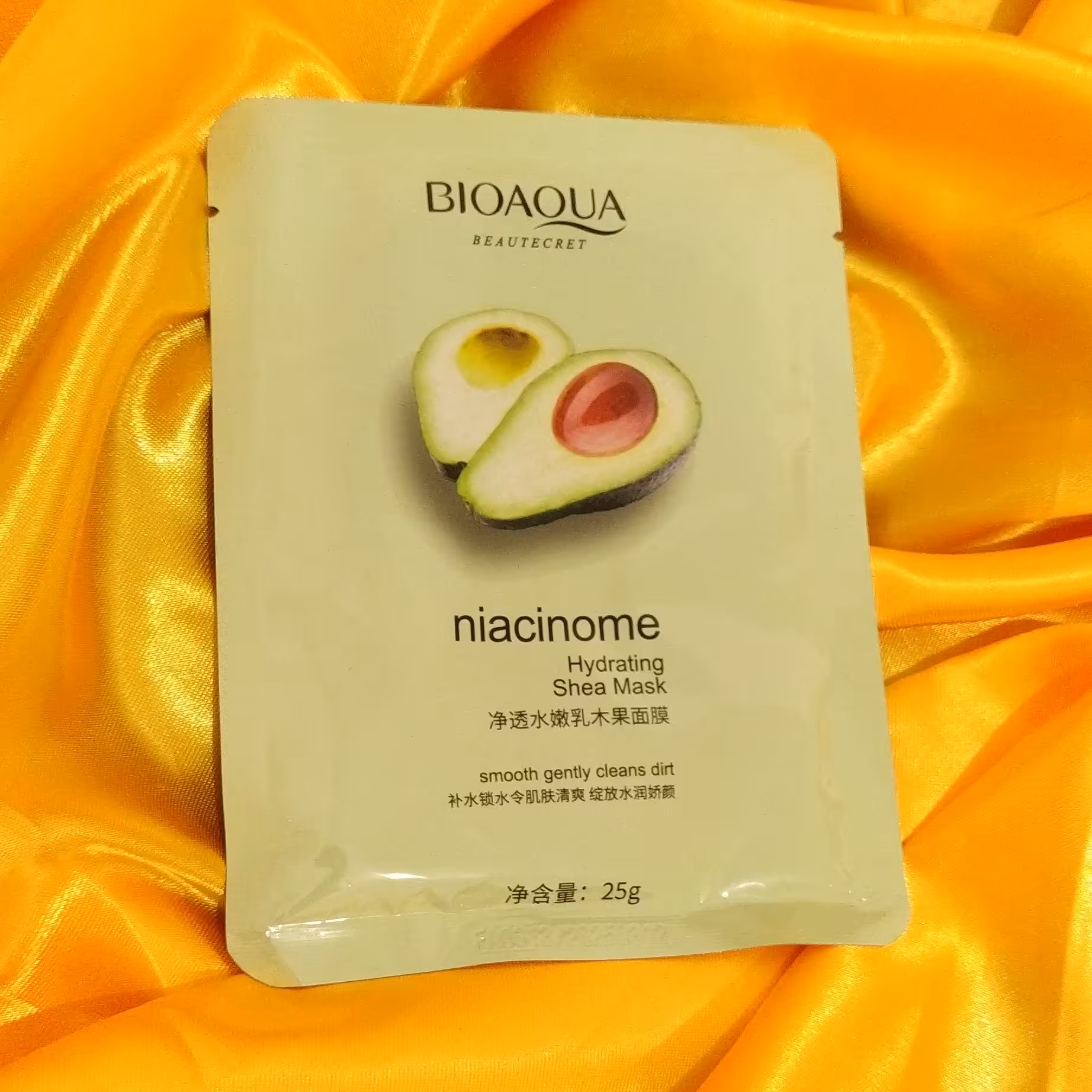 ماسک ورقه ای آووکادو و نیاسینامید بیوآکوا (Bioaqua) 25 گرمی