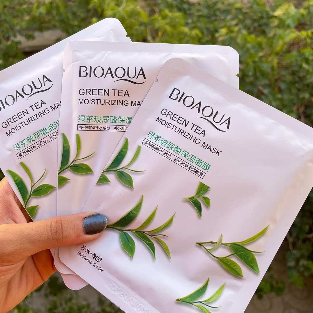 ماسک ورقه ای چای سبز بیوآکوا