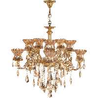 لوستر  10 شعله کلاسیک  پرنس شاهان کد 9020 جنس برنز 