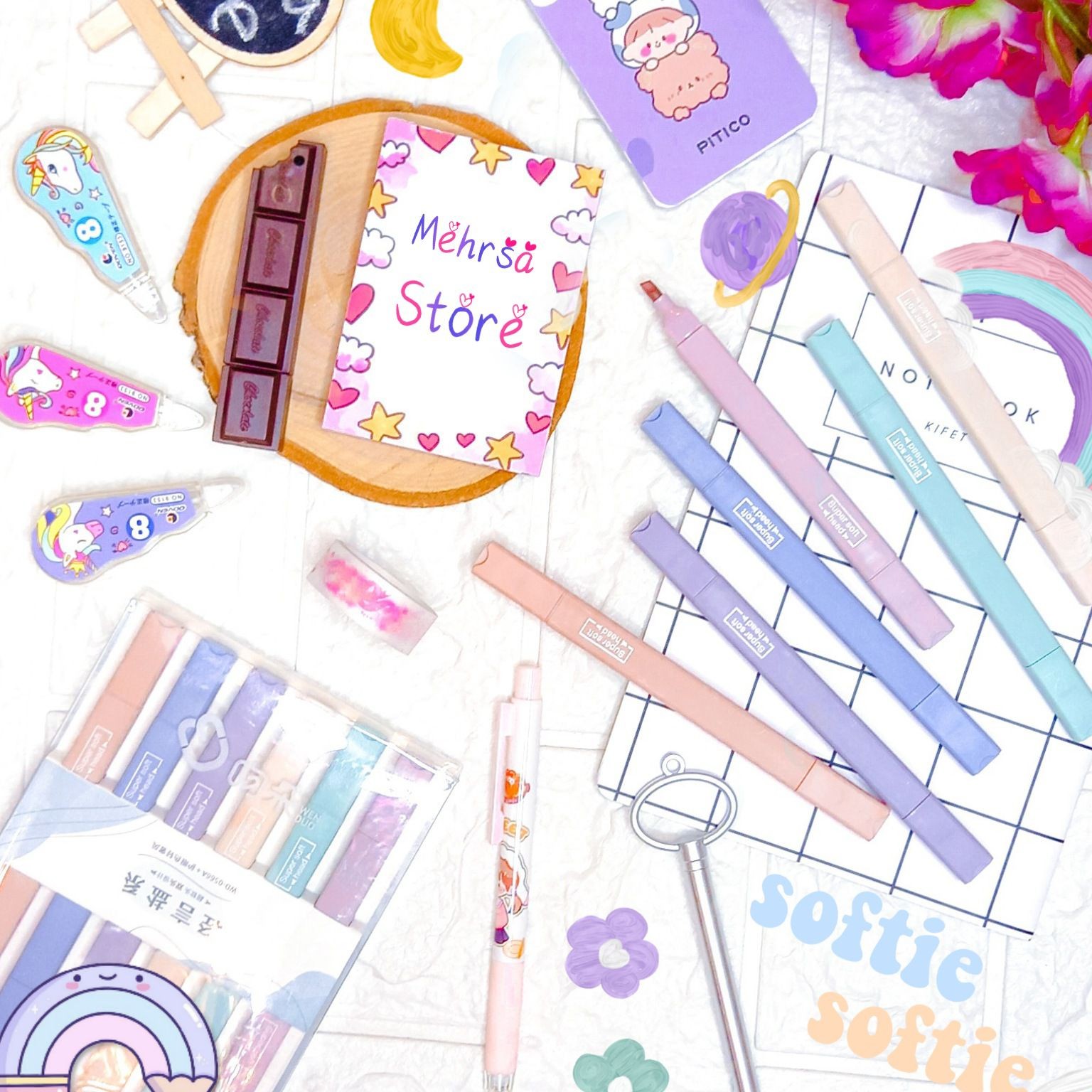 هایلایتر دوسر پاستلی