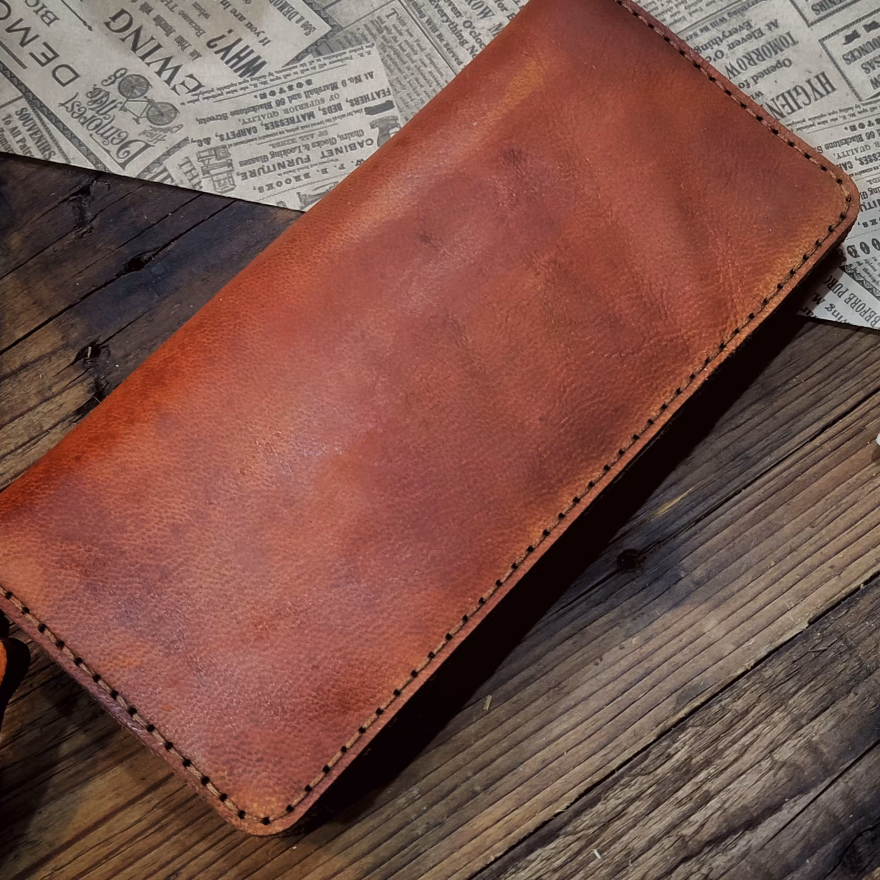 کیف کتی چرم شتر دستدوز 